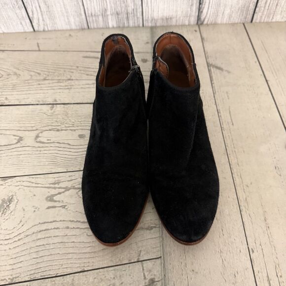 Sam Edelman Petty Black Suede Bootie Ankle Boots Women's 7M / 37 - Picture 3 of 9